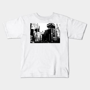 Akihabara Tokyo Manga Panel Kids T-Shirt